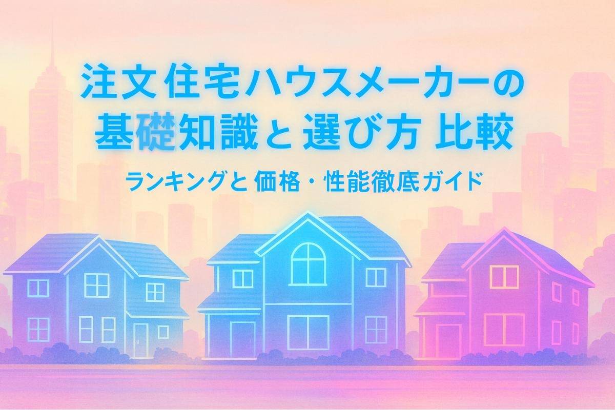 注文住宅ハウスメーカーの基礎知識と選び方比較ランキングと価格・性能徹底ガイド | ブログ | 愛知春日井市・一宮市の注文住宅なら注文住宅の相談窓口
