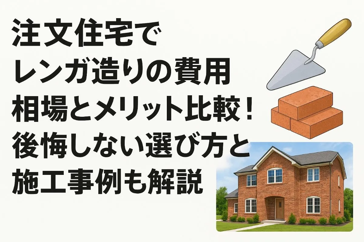 住宅でレンガ造りの費用相場とメリット比較！後悔しない選択と施工事例も解説