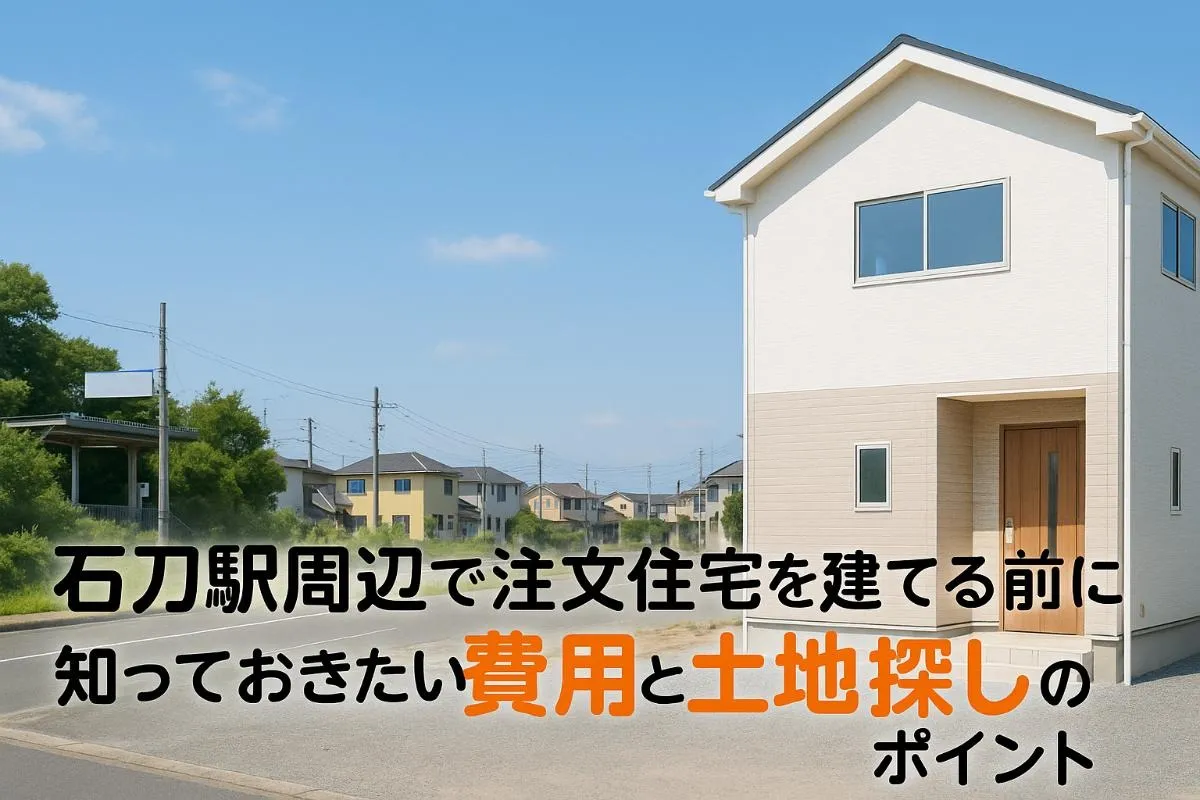 石刀駅周辺で注文住宅を建てる前に知っておきたい費用と土地探しのポイント