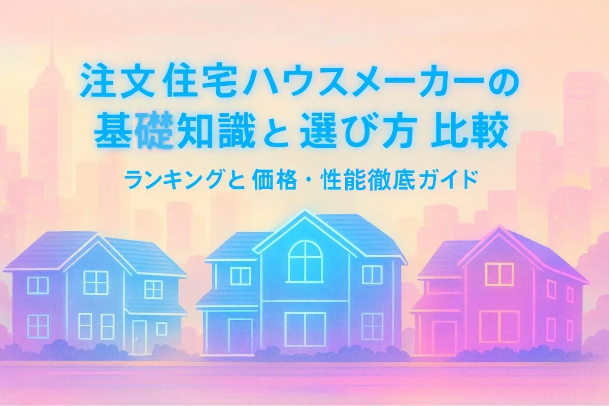注文住宅ハウスメーカーの基礎知識と選び方比較ランキングと価格・性能徹底ガイド