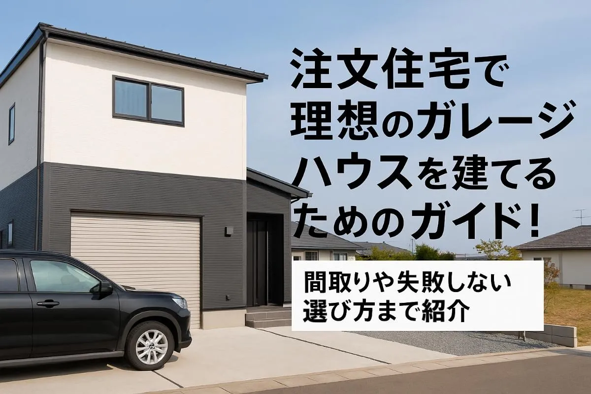 注文住宅で理想のガレージハウスを建てるためのガイド！間取りや失敗しない選び方まで紹介