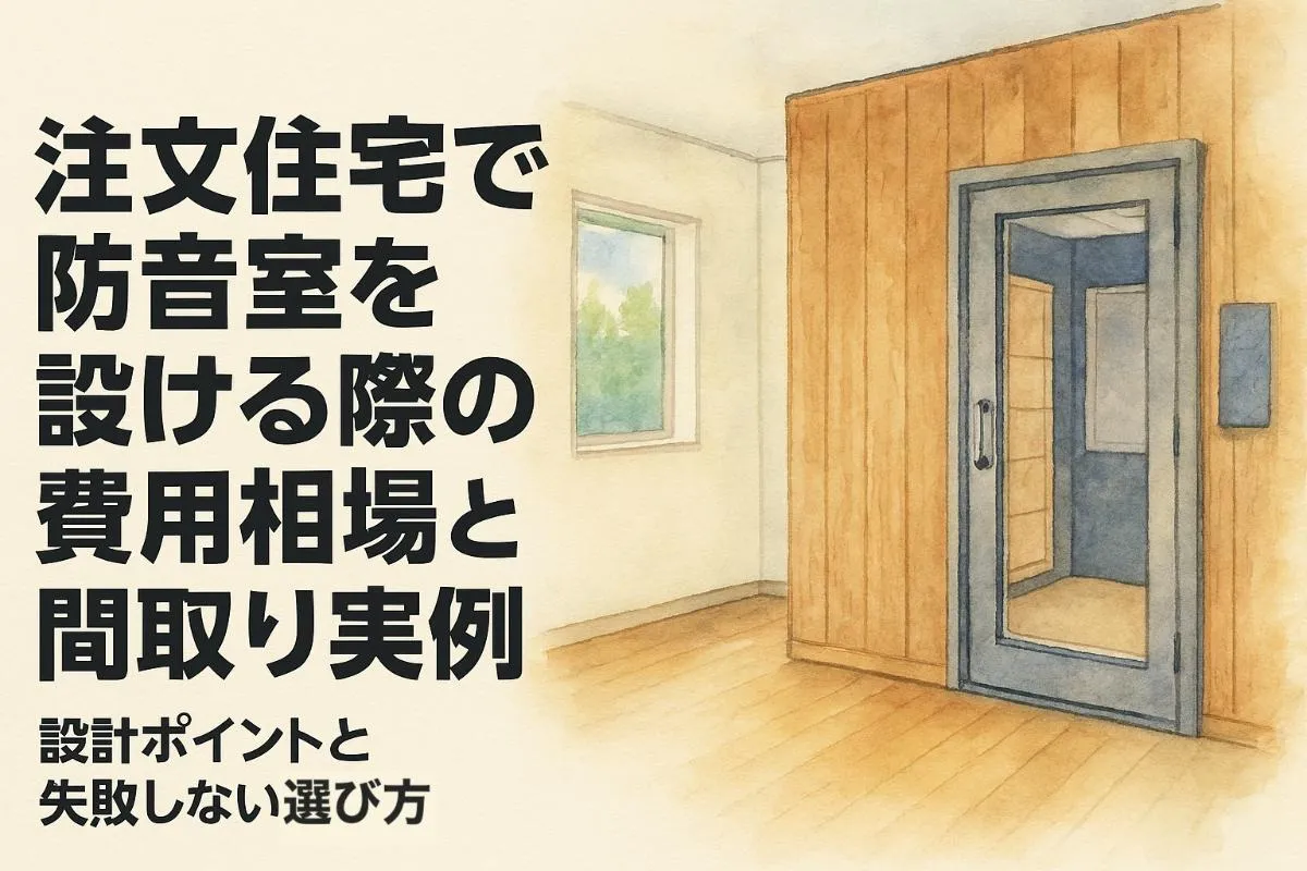 注文住宅で防音室を設ける際の費用相場と間取り実例｜設計ポイントと失敗しない選び方