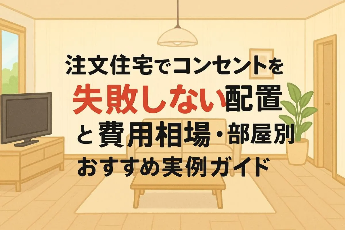 注文住宅でコンセントを失敗しない配置と費用相場・部屋別おすすめ実例ガイド