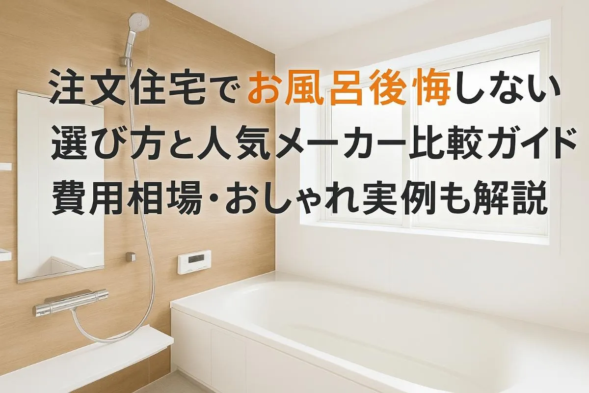 注文住宅でお風呂後悔しない選び方と人気メーカー比較ガイド！費用相場・おしゃれ実例も解説