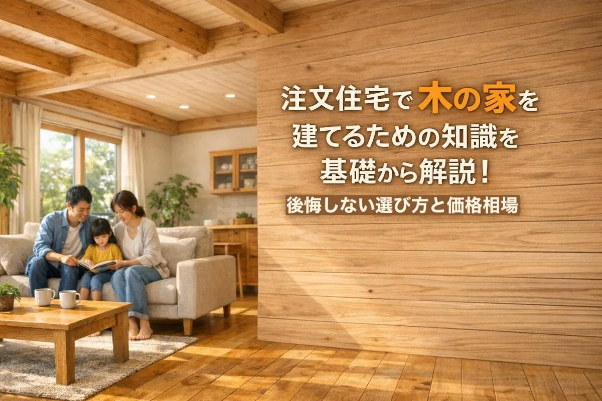 注文住宅で木の家を建てるための知識を基礎から解説！後悔しない選び方と価格相場