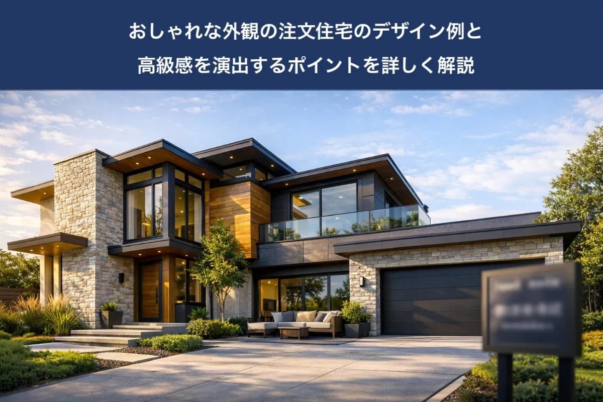 おしゃれな外観の注文住宅のデザイン例と高級感を演出するポイントを詳しく解説