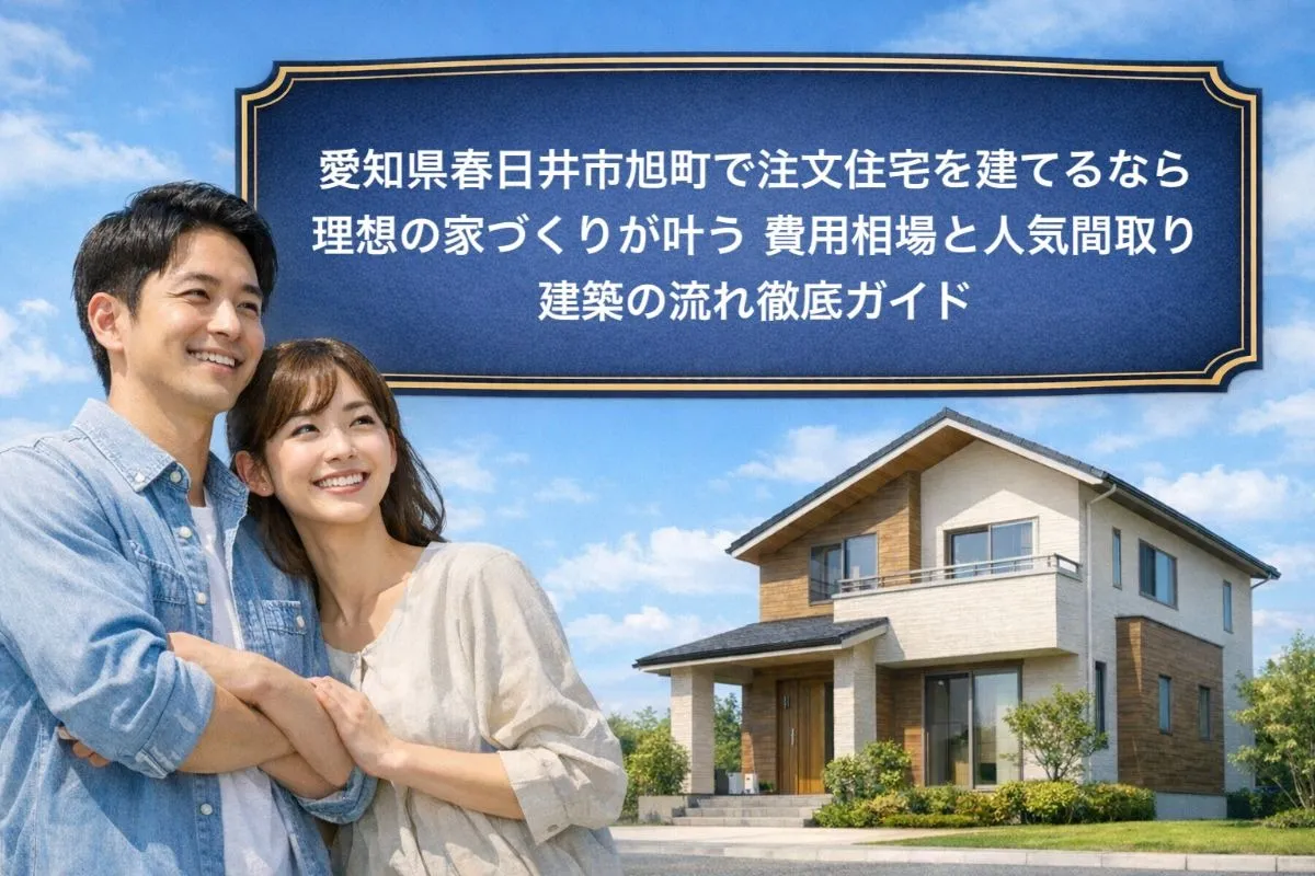 愛知県春日井市旭町で注文住宅を建てるなら理想の家づくりが叶う｜費用相場と人気間取り・建築の流れ徹底ガイド