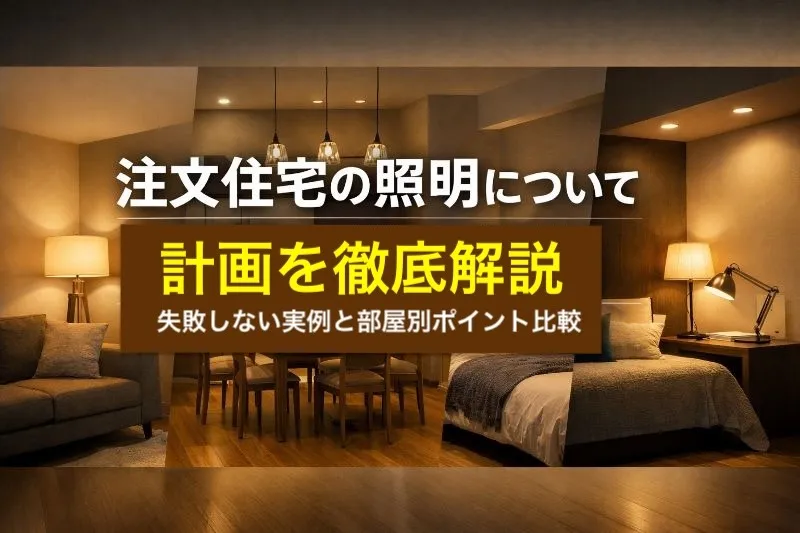 注文住宅の照明について計画を徹底解説｜失敗しない実例と部屋別ポイント比較