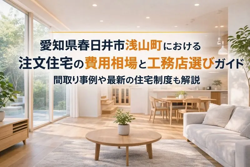 愛知県春日井市浅山町における注文住宅の費用相場と工務店選びガイド|間取り事例や最新の住宅制度も解説