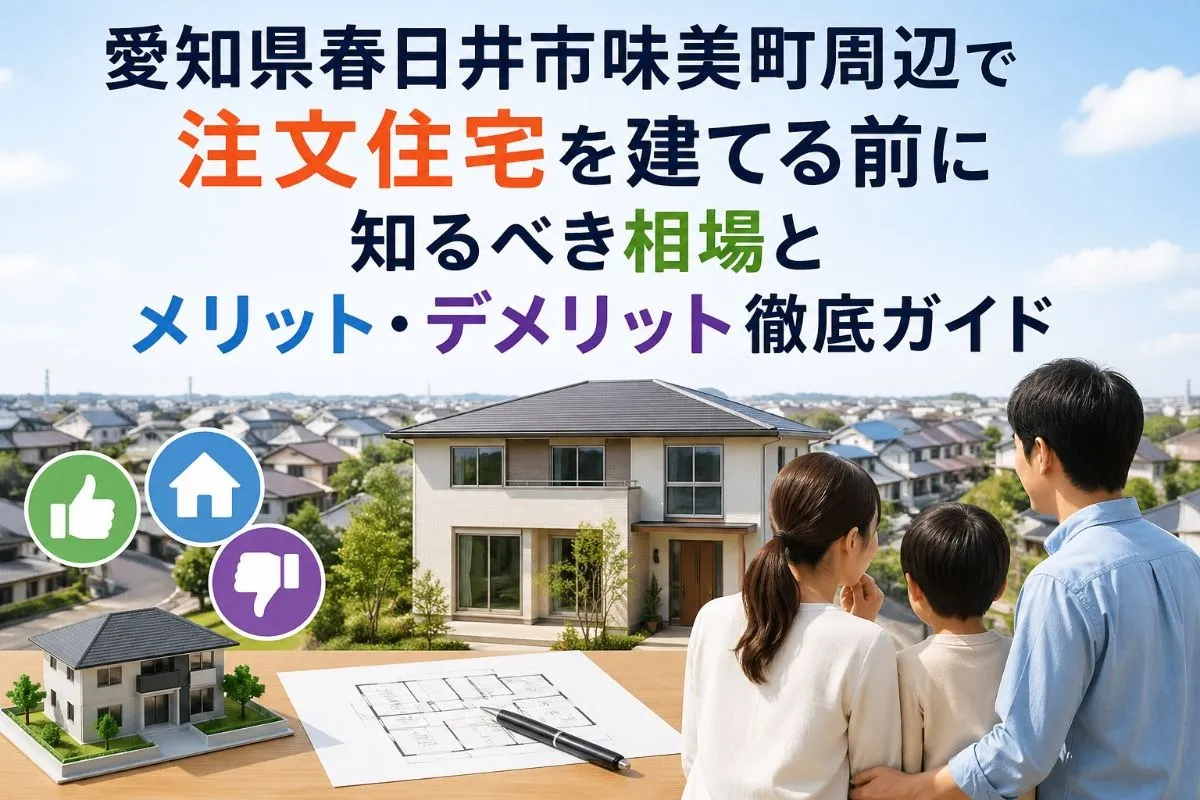 愛知県春日井市味美白山町周辺で注文住宅に失敗しない全手順と費用相場・人気間取り徹底ガイド